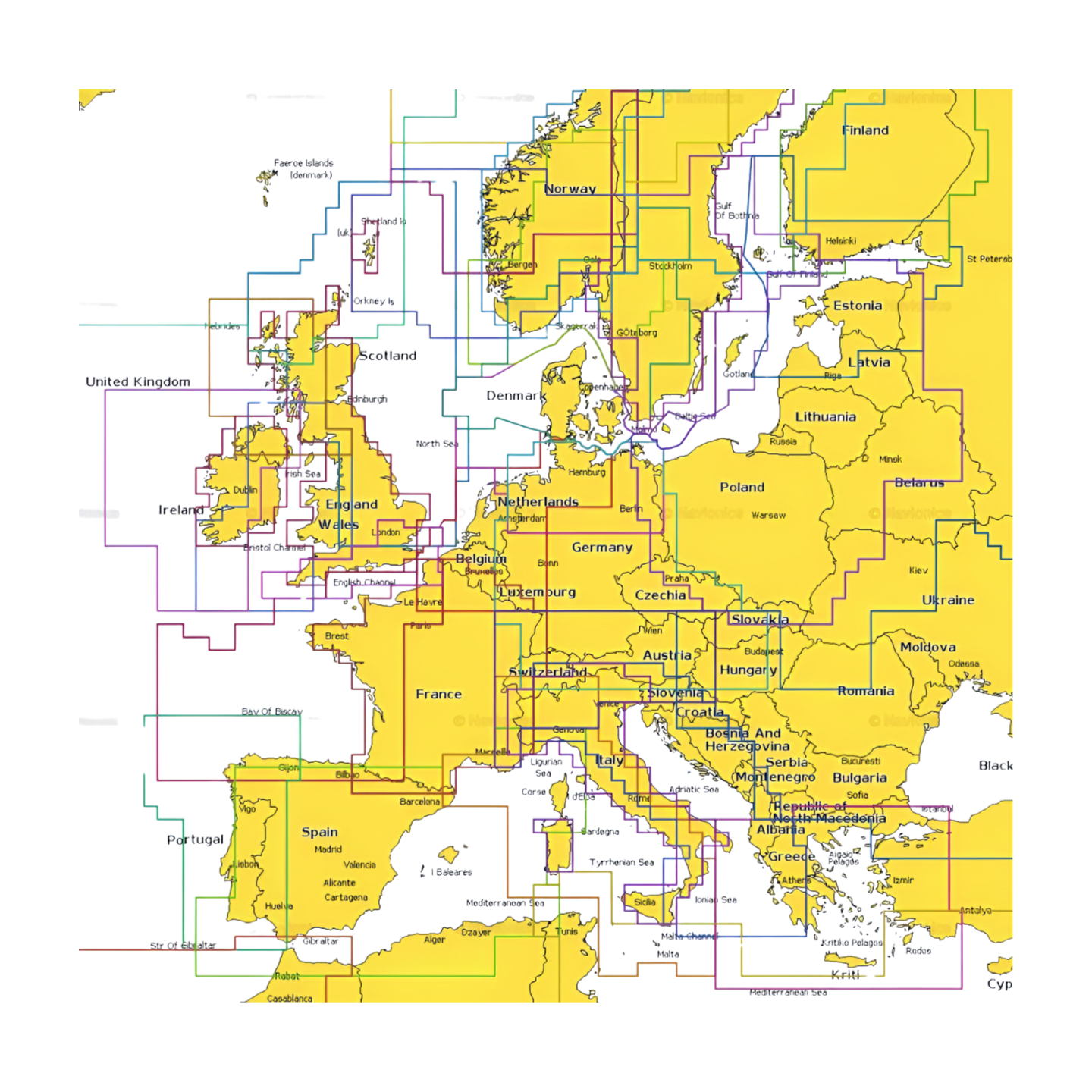 Navionics+ NAEU066R Alpen, Seen & Flüsse