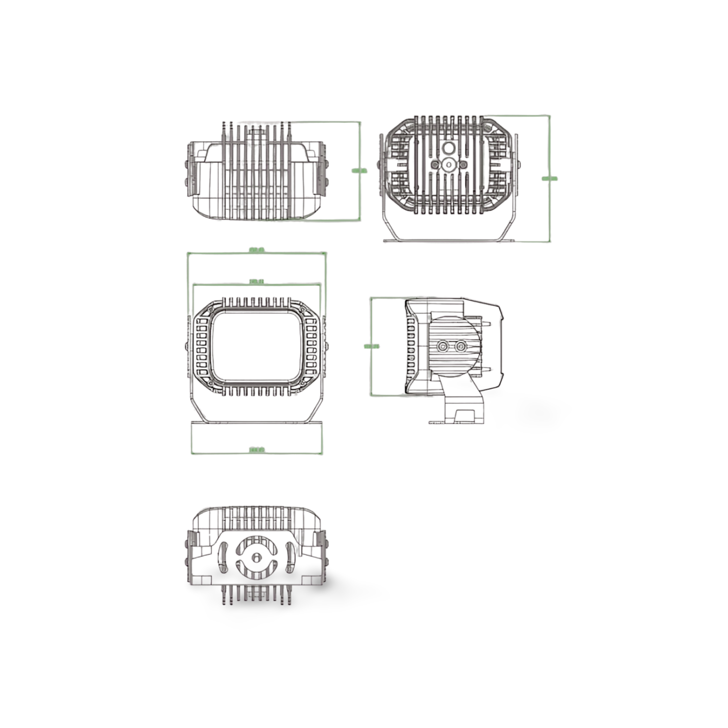 LED Decksstrahler WL1101, 12/24V, 1.500 Lumen
