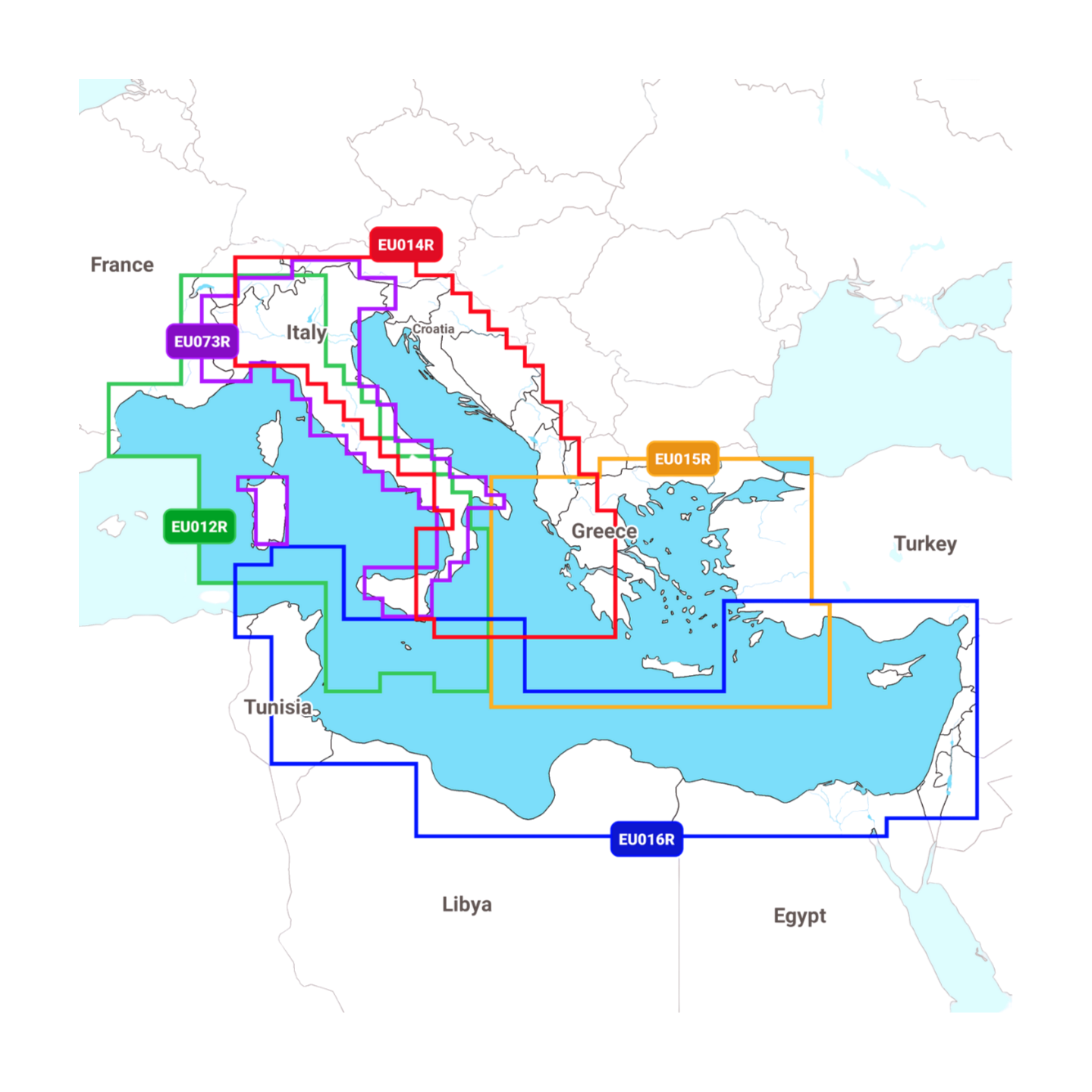 NAVIONICS PLATINUM+ Mittelmeer Zentral und Westen, NPEU012R