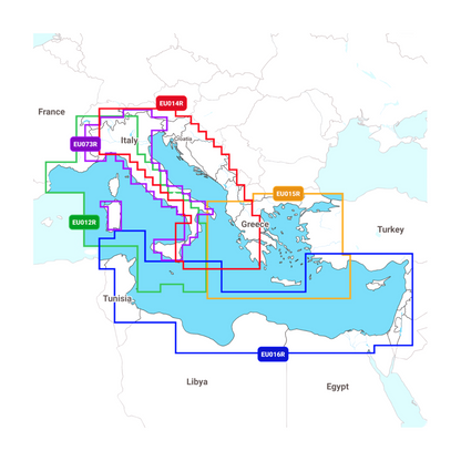 NAVIONICS PLATINUM+ Mittelmeer Zentral und Westen, NPEU012R