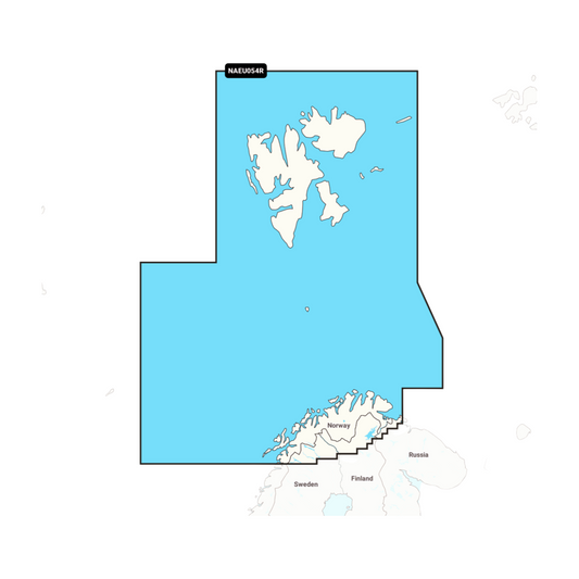 Navionics+ NAEU054R Norwegen, Vestfjorden bis Spitzbergen