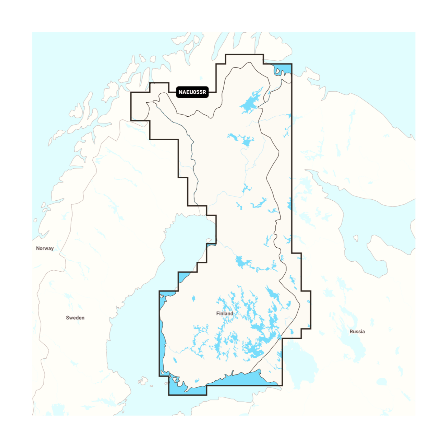 Navionics+ NAEU055R Finnland, Seen & Flüsse