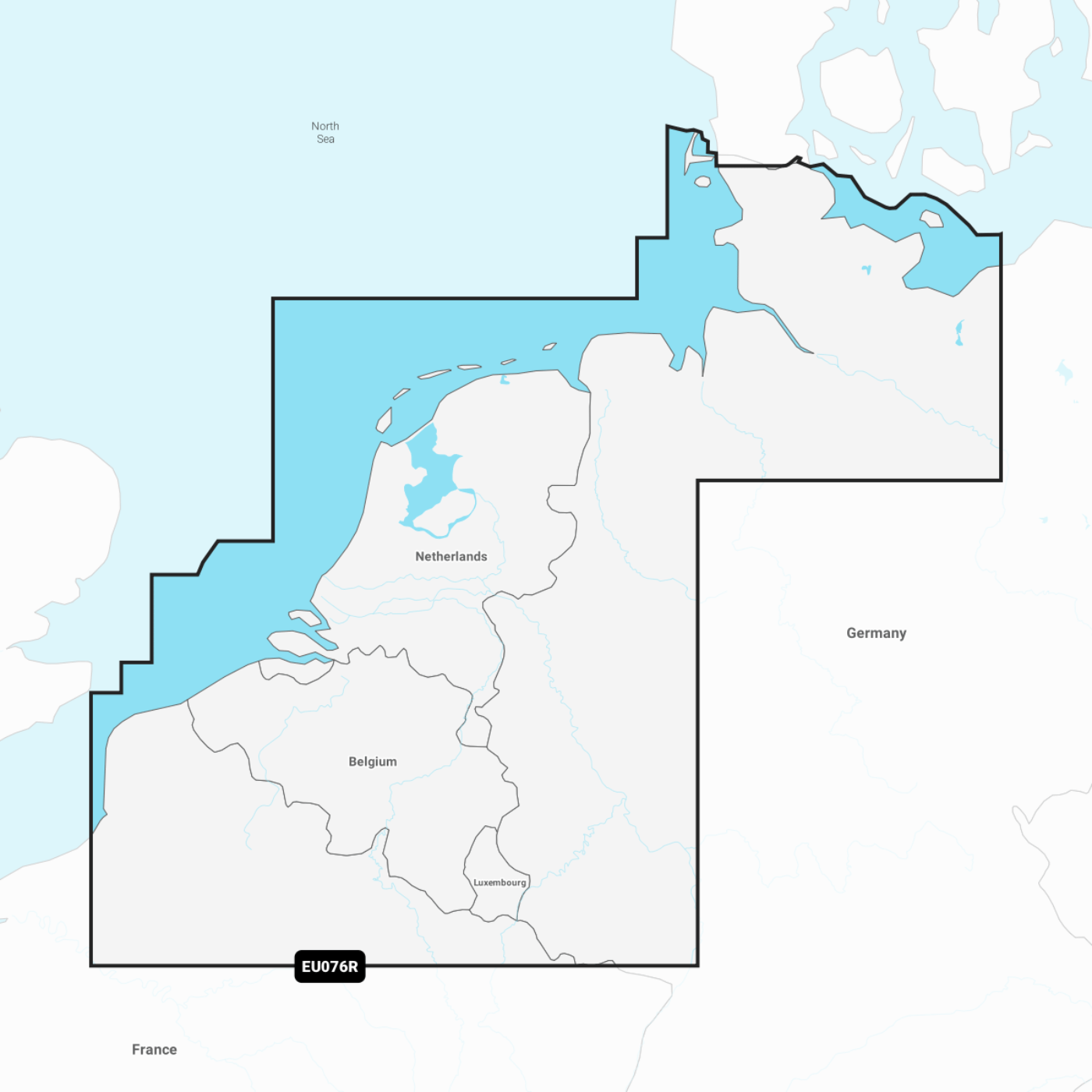 Navionics+ NAEU076R Benelux & Deutschland, West