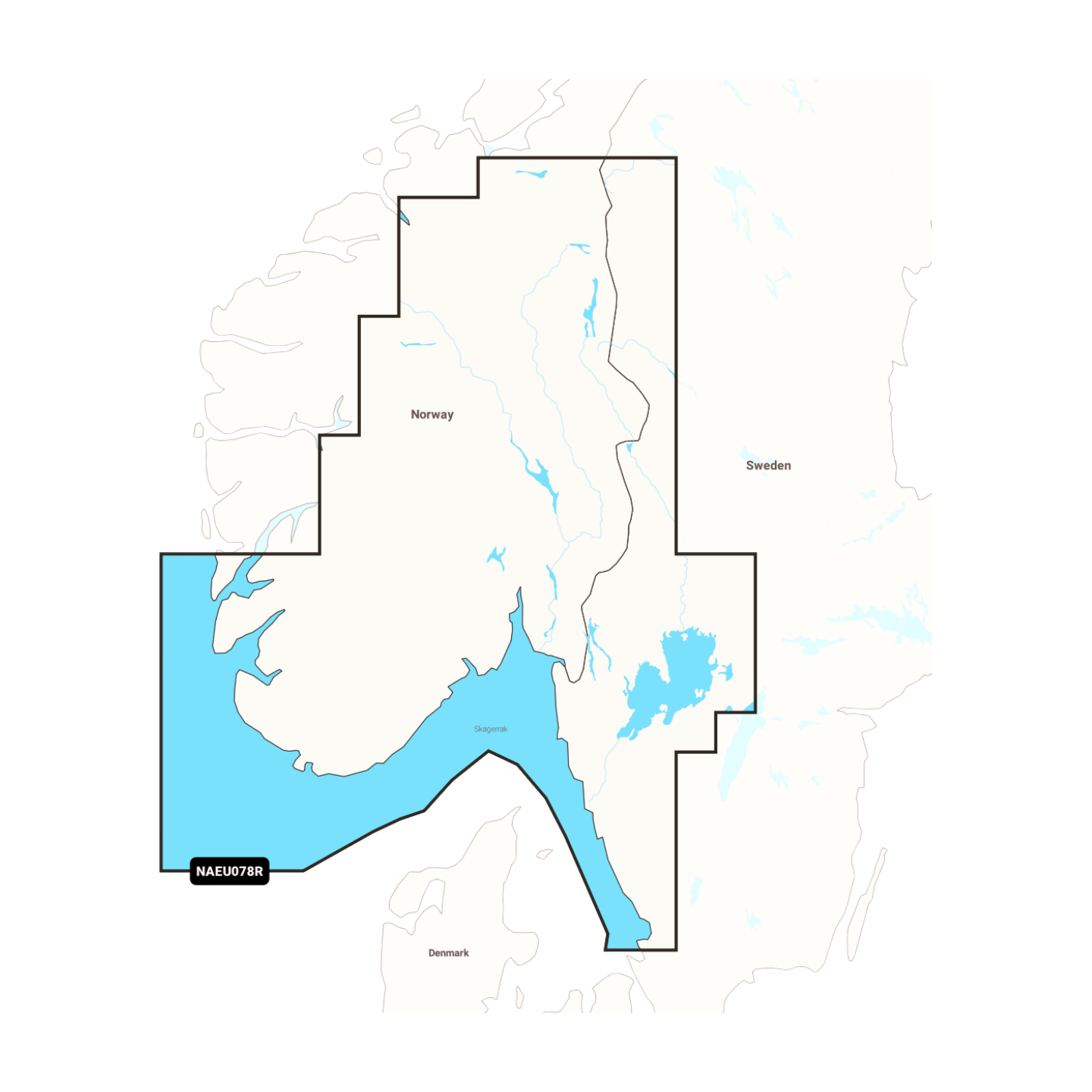 Navionics+ NAEU078R Oslo, Skagerrak & Haugesund