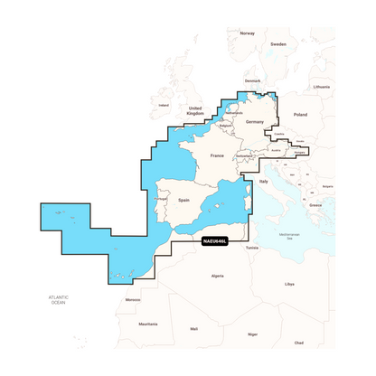 Navionics+ NAEU646L Europa, Zentral & West