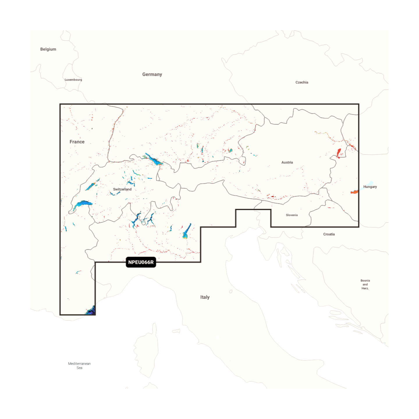 NAVIONICS PLATINUM+ Alpen Seen & Flüsse, NPEU066R
