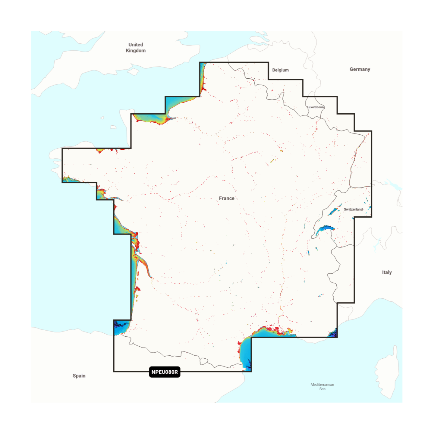 NAVIONICS PLATINUM+ Frankreich Seen & Flüsse, NPEU080R
