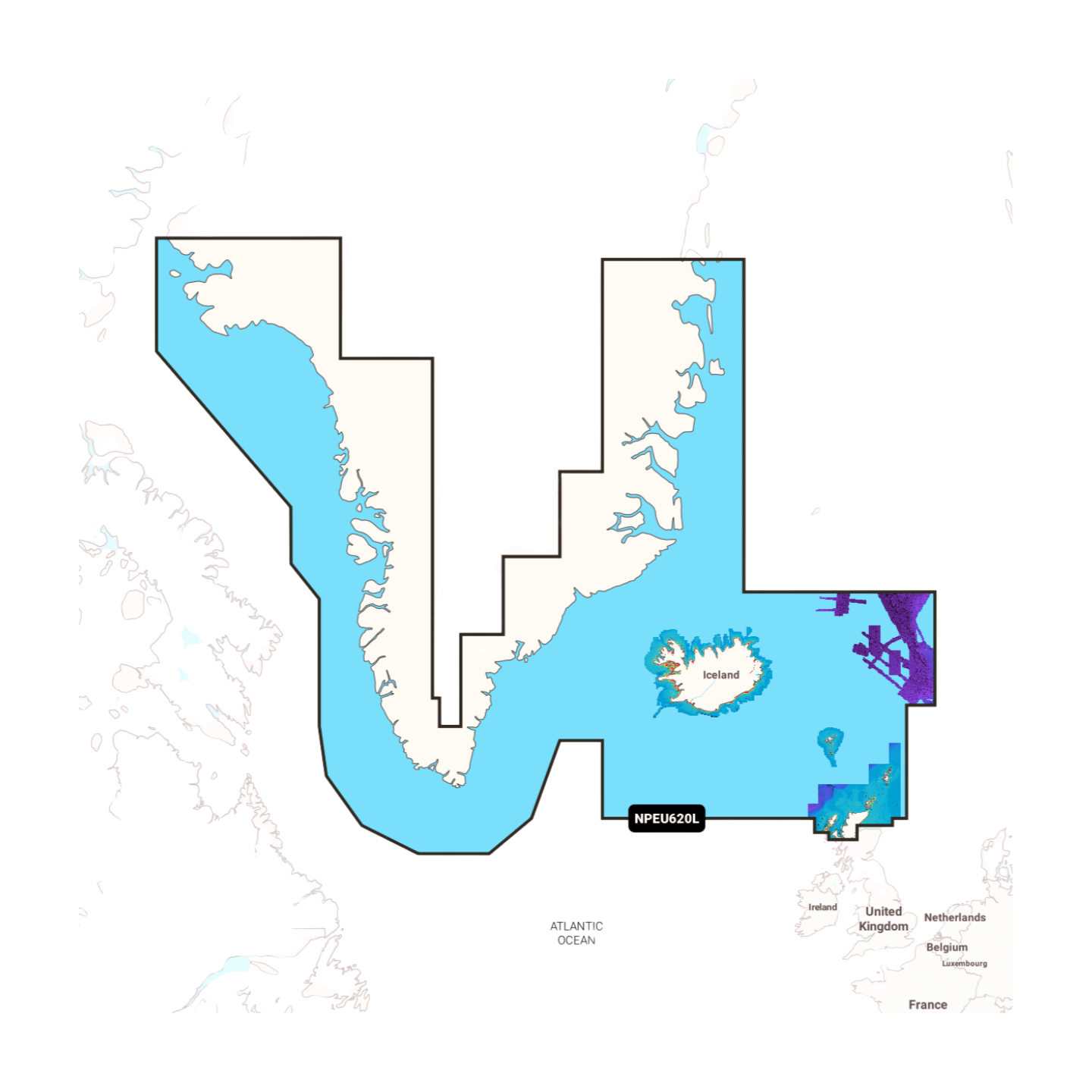 NAVIONICS PLATINUM+ Grönland & Island, EU620L