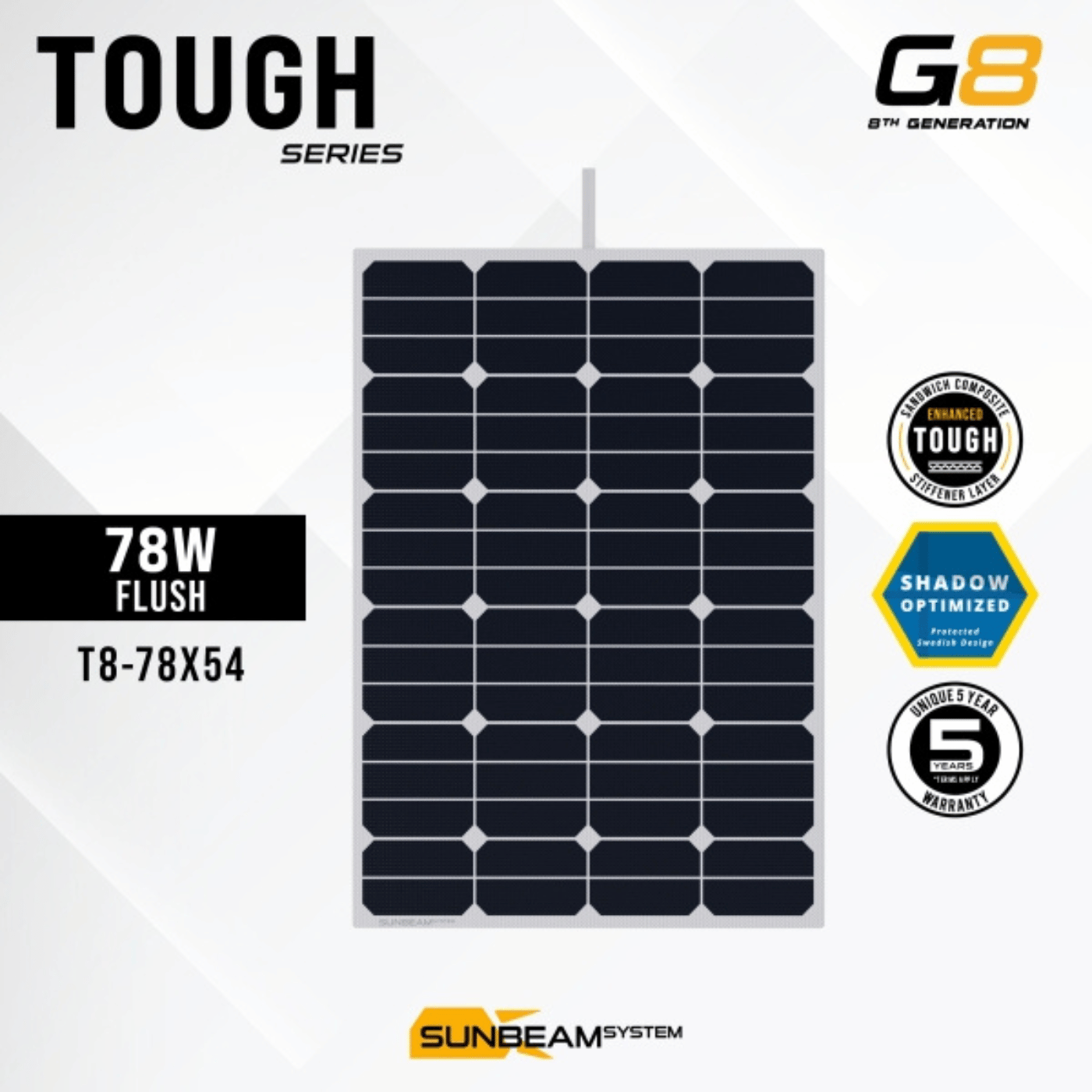 TOUGH G8 begehbares Solarmodul 21-111W