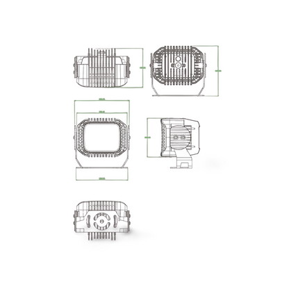 LED Flutlichtstrahler WL1101, 12/24V, 1.500 Lumen