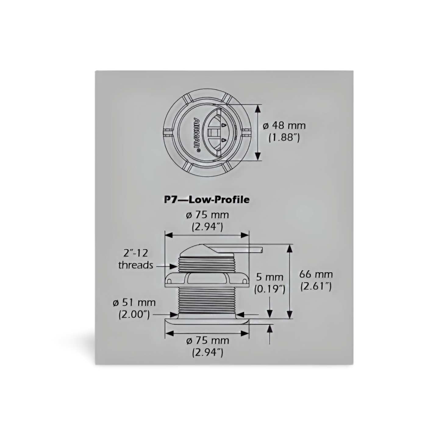 Raymarine P7 Echolotgeber E26009 für  i40, i60